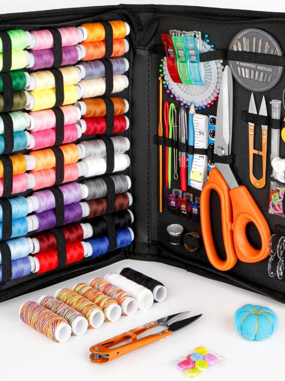 Sewing Kit for Adults Beginners, Portable Needle Thread Repair Kit